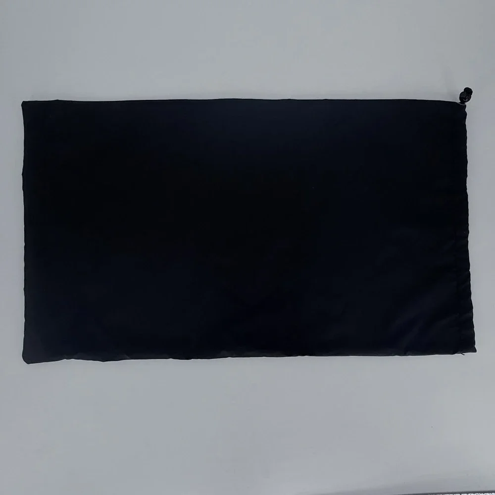 Tumi Drawstring Travel Laundry Dust Bag Black 29x17 Nylon
